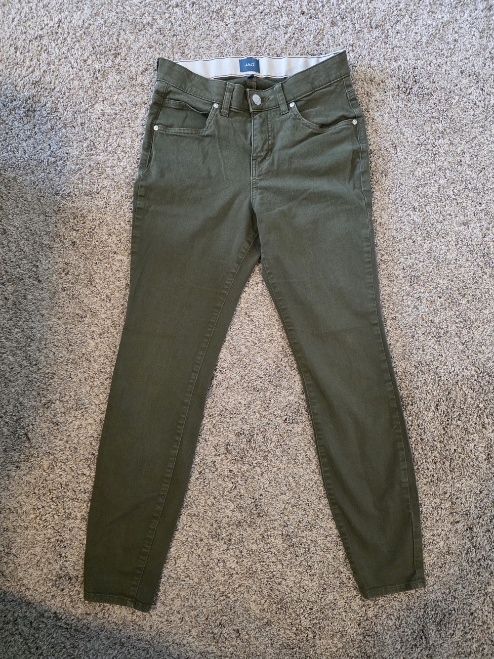 Jag Jeans Olive Skinny Pants - Slim Fit Women's Jeans